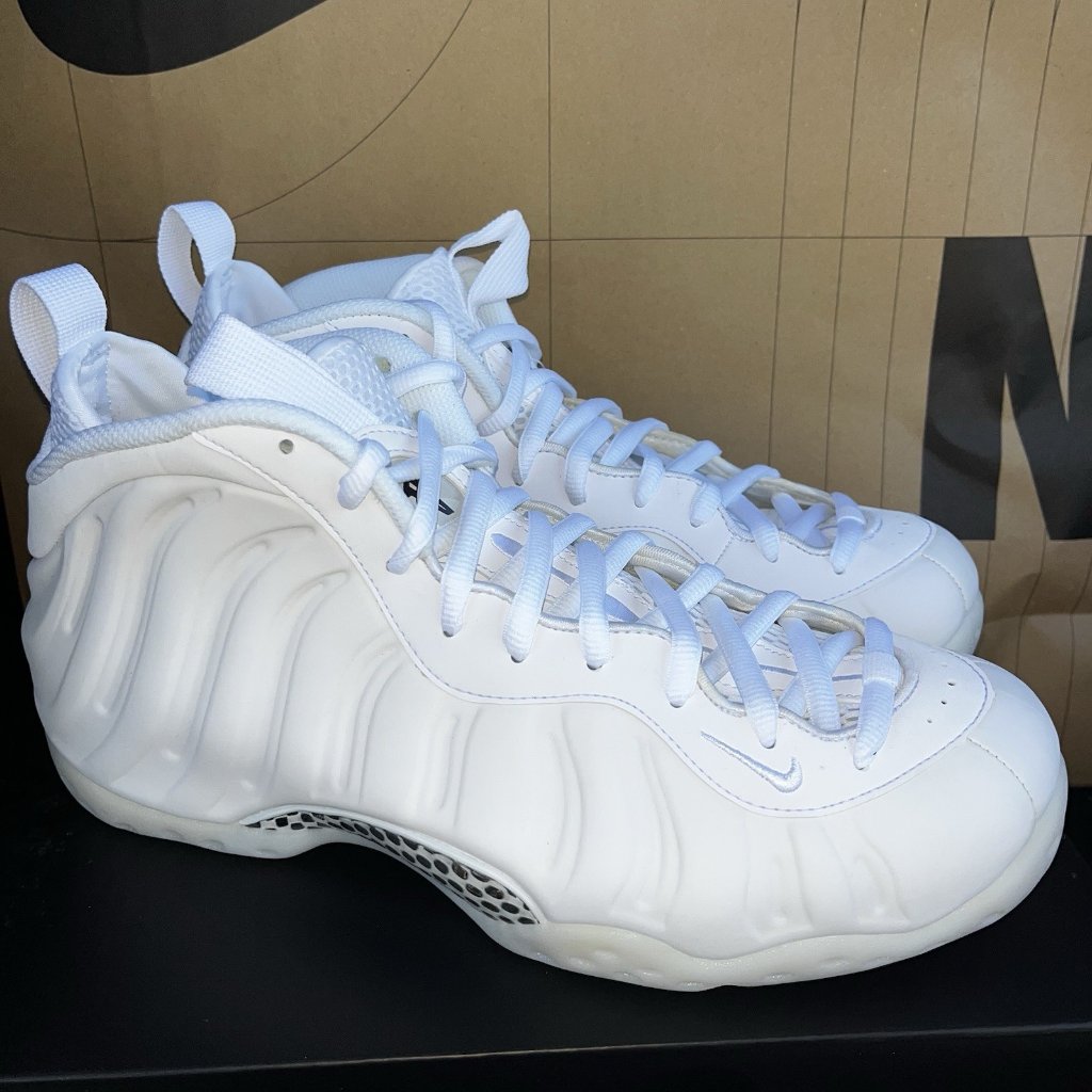 New Nike Air Foamposite One Triple White (2025) Hj5195 100 Men Size 9.5